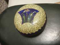  French style Chinese cloisonne printing clay box Jewelry box Cosmetic box