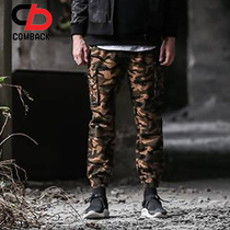 YOHO IN STOCK COMBACK CASUAL PANTS MENs HGOVR LIGHT FUNCTIONAL WEBBING TOOLING PANTS Camo