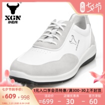 XGN Little Bulls Mens shoes 2022 Spring new outdoor casual shoes genuine leather breathable waterproof travel shoes men