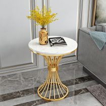 Light luxury corner table marble side table living room sofa side table balcony small round table bedside cabinet creative Nordic small coffee table