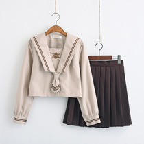 Japanese large size sexy womens big brother jk uniform suit ladyboy cos clothes Mens cd cross-dressing sailor suit