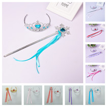 Frozen hair suit Princess headdress hairclip braid girl Crown child crown hair hoop