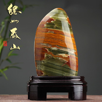 Taishan stone dare to be cinnabar rough fillet jewelry decoration patron town house lucky home Feng Shui ornaments