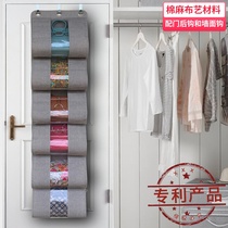 Door rear bag storage artifact storage hanging bag household wall hanging transparent handbag finishing dust storage bag shelf