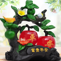 Rich and safe ornaments simple modern home crafts living room TV cabinet Apple decoration housewarming new home gifts