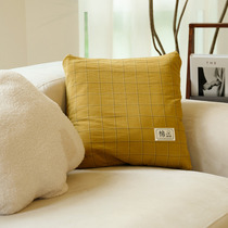 MRLAZY siesta cotton living room pillow air conditioning quilt 2-in-1 car office dual-purpose sofa cover blanket