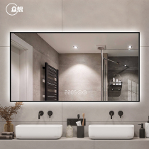 Think of aluminum alloy frame bathroom mirror led with light anti-fog smart bathroom mirror Wall Wall wash table mirror