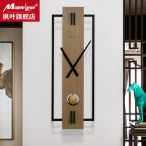 Eurostyle Modern Quartz Decoration Clock New Chinese Home Light Lavish Hanging Wall Clock Living Room Minima Creative Clock Pendant