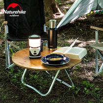 OUTDOOR FOLDING SMALL ROUND TABLE PORTABLE ROUND TABLE CAMPING BARBECUE WILD TABLE MINIMA FOLIO SMALL ROUND TABLE PENDULUM STALL TABLE