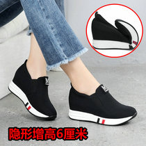 Old Beijing Cloth Shoes New Casual Shoes Inner heightening womens shoes Han version light and breathable comfortable and thick bottom womens single shoes