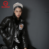 DEVIL NUT Tide brand demon men and women with comfortable collar short down jacket flu jacket AOL ASV