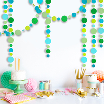 New Year Marine Themed Wind Kindergarten Classroom Decoration Blue Green Wafer Rahua Creative Clothing Shop Window