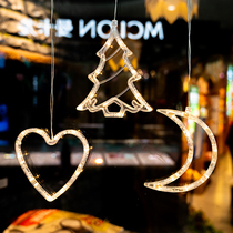 Christmas decorations net red lights flashing lights full of Star shop festive atmosphere to dress Christmas tree lights