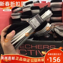 Australian straight mail Skechers Skechers Skecki Boat Sox 8 Double Cotton Sweat Sweat Low Bunch of Breathable Suit Lady