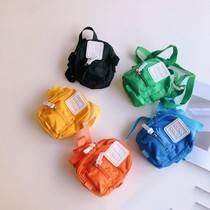 xxxxkidds new press adhesive letters Canvas Children Bag boomers Mens and womens single shoulder bag Zero wallet ins