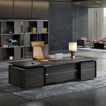 New Chinese Presidents table minimalist with modern office owners table large class table solid wood table and chairs combined ukim wood custom