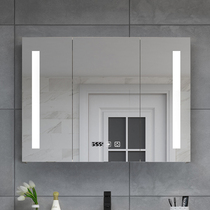 Smart mirror cabinet hanging wall toilet cabinet time anti-fog fog dressing bathroom cabinet mirror cabinet