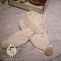 Direct mail ETTOI Korea Pegus childrens clothing 2021 Winter White warm scarf 777502