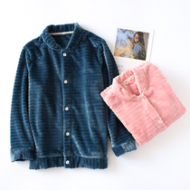 Lovers pyjamas blouses SINGLE PIECES AUTUMN Coral Suede men Thickened Flannel Women Spring And Autumn Day Home for the winter