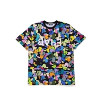 (Domestic Spot) Snow State sauce bape Costume Ole Candy Camouflay Alphabet Short Sleeve T-shirt