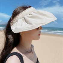 Upgraded version of vinyl sunscreen hat female UV protection sun hat cycling empty top sun hat X children summer shell hat