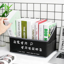 Student folding cloth book box cabinet textbook magazine box stationery desk finishing box storage box cloth book stand