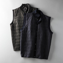  Foreign trade tail single male cut standard cow cargo cotton vest stitching trend stand-up collar autumn and winter jacket export original single horse clip waistcoat