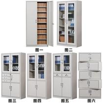 Partial five-bucket file cabinet 1800mm850mm390mm Load-bearing large iron cabinet locker Certificate data cabinet