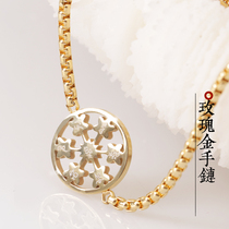 Six Characters Great Bright Spell Titanium Steel Bracelet Women and South Korea Fashion Jewelry Tide Rose Golden Buddhas Six Words Mantra Mantra Mantra