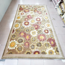Pure Hand Knotted True Silk Wool Rug High Density Modern European And European Fields Garden Light Lavish Living Room Bedroom Carpet Machete