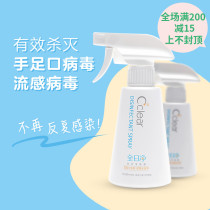 Full-day clean baby adult home surface disposable disinfection spray 250ml hand foot and mouth flu pregnant women