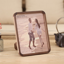 Solid Wood photo frame table 7 inch 10 inch creative personality wooden wall frame 7 ten inch photo frame and wash photo