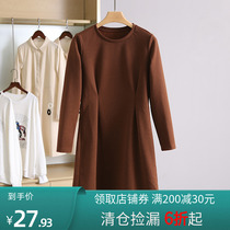 Super value welfare price 39 9 Que series 100 cotton simple mid-length dress Jimmy brand discount womens clothing
