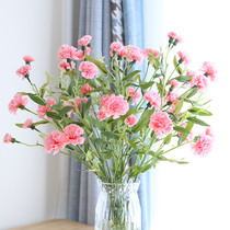  Carnation simulation flower fake flower dried flower bouquet Mothers Day gift for mothers home living room decoration flower ornaments