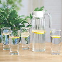 Glass Cold Water Jug Home Cool White Open Kettle Cool Water Pot Large Capacity Cool Water Cup Zakers Suit Heatproof Teapot