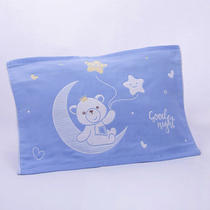 Kindergarten children cotton yarn cartoon 35X50cm breathable baby pillow towel gauze children Soft