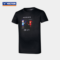 victor Victory Childrens Badminton Covert Spring Summer Quick Dry Sport Short Sleeve T-shirt 12029