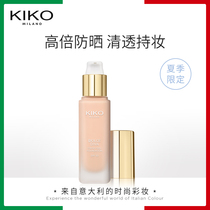 KIKO sunscreen Foundation Light holding makeup summer limited oil control fixed makeup anti-sweat dry skin savior