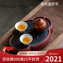 TOUCH MISS small electric Wood tea tray dry bubble tray water storage simple household pot tea tray Chinese retro