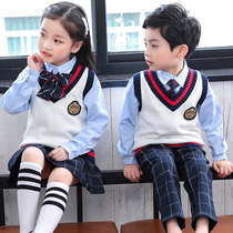 New kindergarten Garden uniforms primary school uniforms childrens performances costumes autumn and winter vests three-piece spring