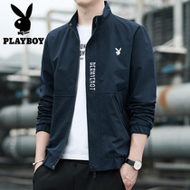 Floral Playboy jacket Male Collar Jacket Casual Mid Youth Spring New Dad Dress 100 Hitch Mens Clips