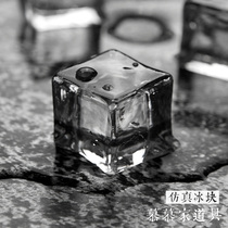 Fake ice cubes drinks food food photography posing shooting photo props small simulation ice cubes transparent ornaments