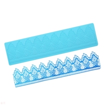 Turn sugar mold lace silicone candle turn sugar cake three-dimensional edge decoration home baking tools