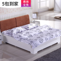 Yifei special price high box bed 1 5 meters 1 8 meters floor heating bed soft bag air pressure storage bed soft by pneumatic double bed