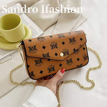 Sandro Ifashion 2021 new wild retro shoulder small square bag Western style messenger bag mobile wallet