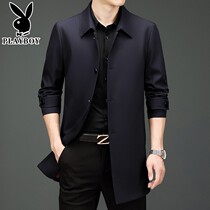 Flowers Playboy mens jacket 2022 thin section new Korean version Trend Winding man in the middle of the suit collar jacket man