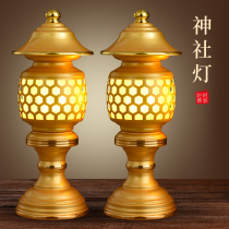 Plug-in led Lotus lamp Buddha supply lamp long light home Buddha Hall for Guanyin lamp Buddha lamp front supply lamp pair