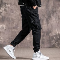 men's summer thin fashion casual pants korean style loose ankle fashion men's cargo pants