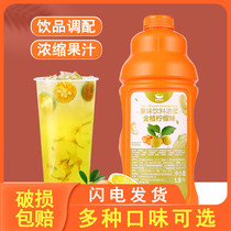 Sail kumquat lemon flavor juice concentrated fruit pulp fruit beverage pearl milk tea tribute tea raw material 1 9L