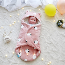 Newborn baby hug by beginner baby faller suede bag by out-of-use anti-shock sleeping bag autumn and winter thick